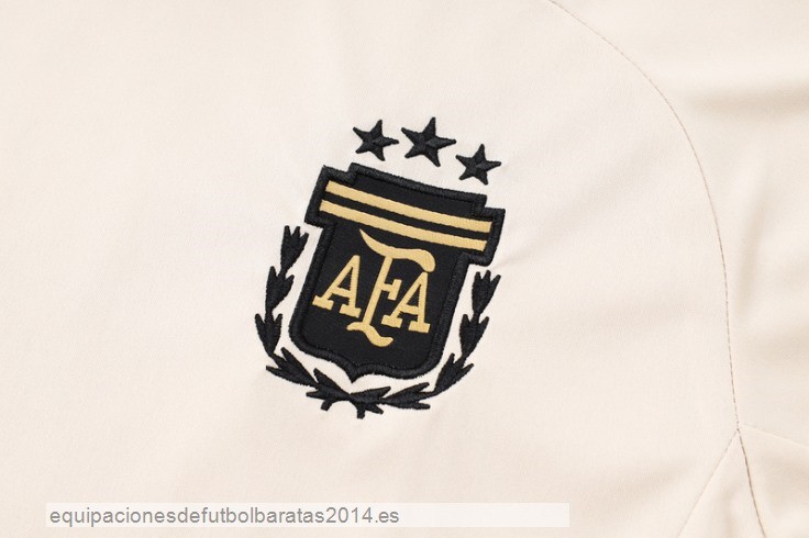 Nuevo Entrenamiento Sin Mangas Conjunto Completo Argentina 2024 Amarillo Azul Negro Baratas